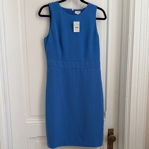 J Crew Factory Sleeveless Sheath Dress in Cobalt Blue